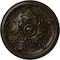 Ekena Millwork Katheryn Ceiling Medallion (Fits Canopies up to 2 1/8"), 14 1/2"OD x 2 3/4"P, Stone Hearth Crackle CM14KTSHC - alternate 1